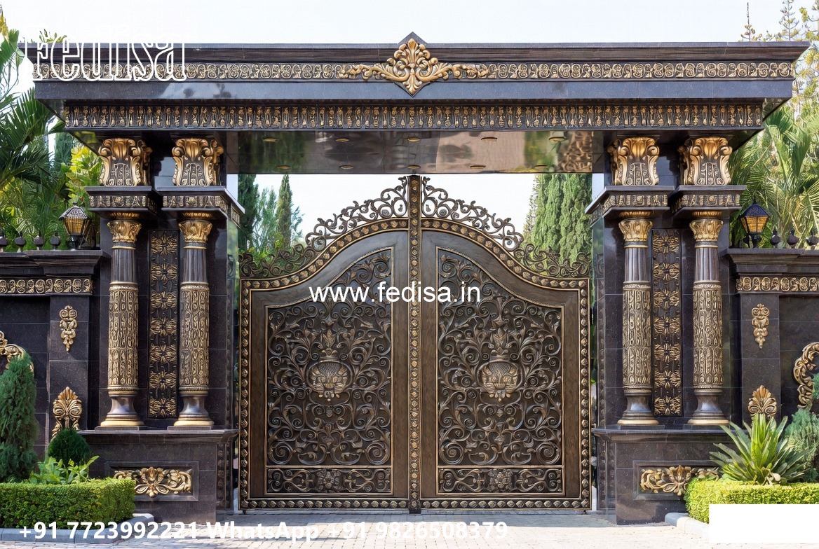 Iron Fence Designs, Front Gate Grill Design Front Gate Designs For Houses | Entrance Gates Design
