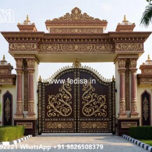 Compound Wall Grill Design, Front Door Entry Gates Front Gate Designs For Houses | Entrance Gates Design