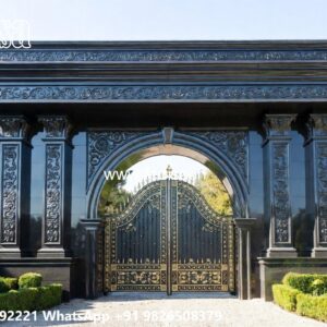 Square Pipe Gate Design, Concrete Gate Design Front Gate Designs For Houses | Entrance Gates Design