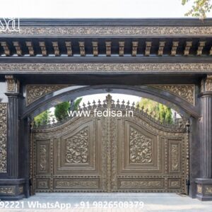Laser Cutting Gate, Gate Flower Design Front Gate Designs For Houses | Entrance Gates Design