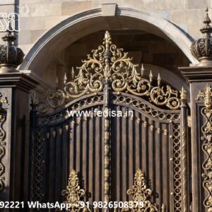 Railing Gate Design, Double Door Steel Gate Design Front Gate Designs For Houses | Entrance Gates Design