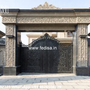 Square Pipe Gate Design, Wood Gate Design For House Front Gate Designs For Houses | Entrance Gates Design