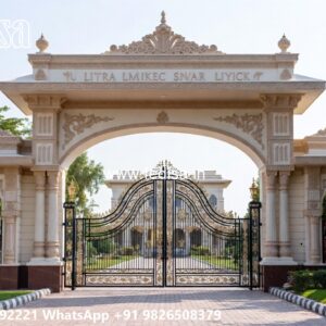 Gate Design For Main Door, Curved Gate Design Front Gate Designs For Houses | Entrance Gates Design