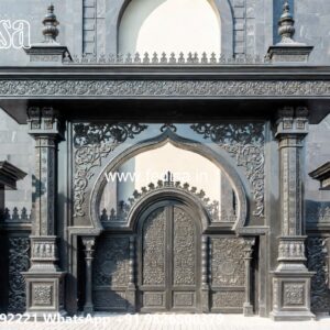 Compound Wall Grill Design, Iron Gate Simple Design Front Gate Designs For Houses | Entrance Gates Design