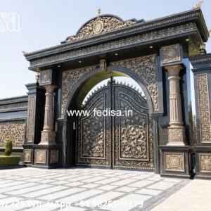 Compound Wall Grill Design, Steel Sheet Gate Design Front Gate Designs For Houses | Entrance Gates Design