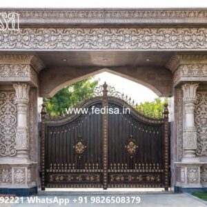 Railing Gate Design, Rod Iron Gate Designs Front Gate Designs For Houses | Entrance Gates Design