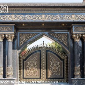 Compound Wall Grill Design, Steel Ka Gate Design Front Gate Designs For Houses | Entrance Gates Design