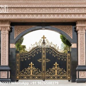 Compound Wall Grill Design, Solid Gate Design Front Gate Designs For Houses | Entrance Gates Design
