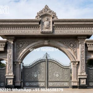 Compound Wall Grill Design, Louver Gate Design Front Gate Designs For Houses | Entrance Gates Design