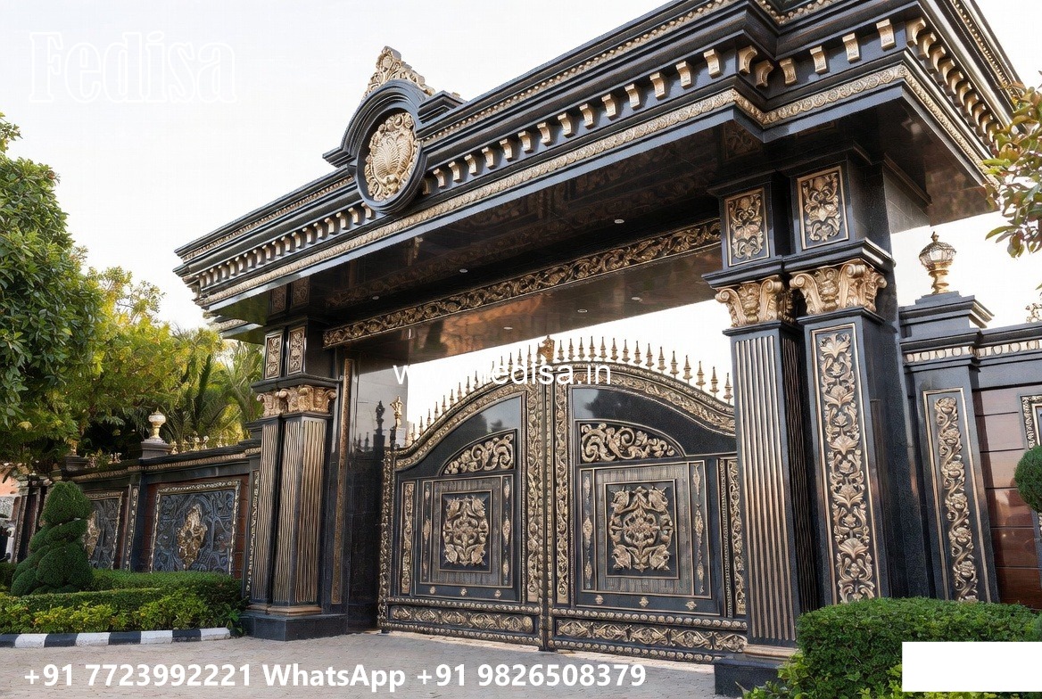 Compound Wall Grill Design, Ss Gate Design Latest Front Gate Designs For Houses | Entrance Gates Design