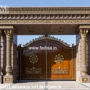 Compound Wall Grill Design, Maharaja Gate Design For Home Front Gate Designs For Houses | Entrance Gates Design