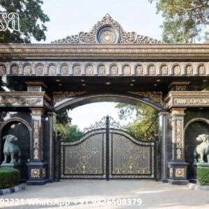 Square Tube Gate Design, Folding Sliding Gate Design Front Gate Designs For Houses | Entrance Gates Design