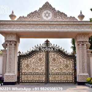 Mild Steel Gate, Compound Wall Sliding Gate Design Front Gate Designs For Houses | Entrance Gates Design