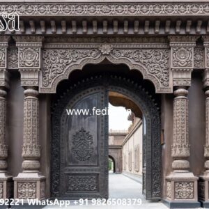 Box Bar Gate Design, Main Gate Design With Boundary Wall Front Gate Designs For Houses | Entrance Gates Design