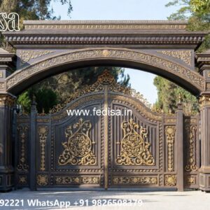 Iron Fence Designs, Front Gate Wooden Design Front Gate Designs For Houses | Entrance Gates Design