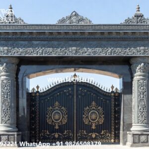 Compound Wall Grill Design, Boundary Gate Ke Design Front Gate Designs For Houses | Entrance Gates Design