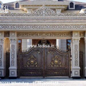 Compound Wall Grill Design, Iron Sheet Main Gate Design Front Gate Designs For Houses | Entrance Gates Design