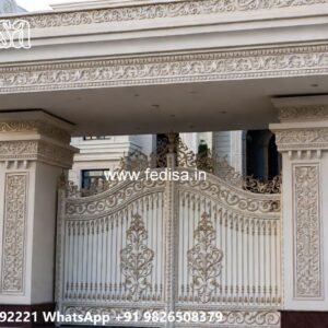 Iron Fence Designs, Concrete Main Gate Design Front Gate Designs For Houses | Entrance Gates Design