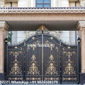 Railing Gate Design, Steel Gate Sliding Design Front Gate Designs For Houses | Entrance Gates Design
