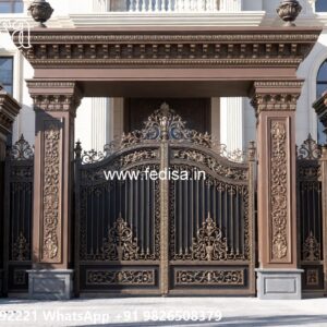 Iron Fence Designs, Industrial Sliding Gate Design Front Gate Designs For Houses | Entrance Gates Design