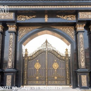 Box Bar Gate Design, Compound Wall And Gate Design Front Gate Designs For Houses | Entrance Gates Design
