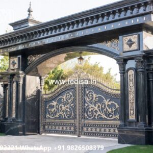 Iron Fence Designs, Simple Boundary Wall Design With Gate Front Gate Designs For Houses | Entrance Gates Design