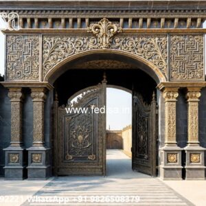Square Tube Gate Design, Wood Gate Frame Design Front Gate Designs For Houses | Entrance Gates Design