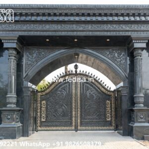 Compound Wall Grill Design, Farm House Main Gate Front Gate Designs For Houses | Entrance Gates Design