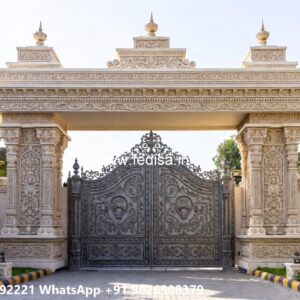 Compound Wall Grill Design, Angular Gate Design Front Gate Designs For Houses | Entrance Gates Design