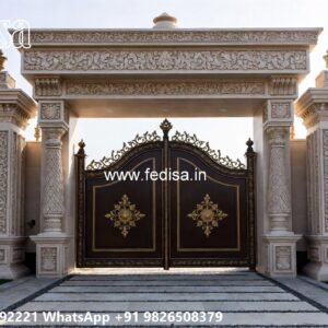 Box Bar Gate Design, Steel Gate Design 5 Feet Front Gate Designs For Houses | Entrance Gates Design