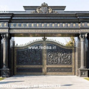 Square Pipe Gate Design, Sheet Metal Gate Design Front Gate Designs For Houses | Entrance Gates Design