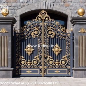 Box Bar Gate Design, Main Gate Design In Square Pipe Front Gate Designs For Houses | Entrance Gates Design