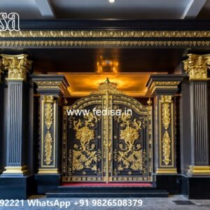 Box Bar Gate Design, Compound Wall Single Gate Design Front Gate Designs For Houses | Entrance Gates Design