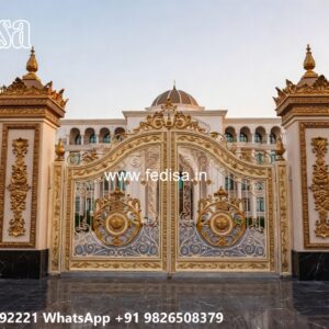 Iron Fence Designs, Main Gate Iron Colour Front Gate Designs For Houses | Entrance Gates Design