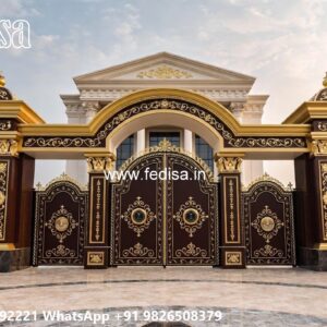 Gate Roof Design, Front Gate Design Steel Front Gate Designs For Houses | Entrance Gates Design