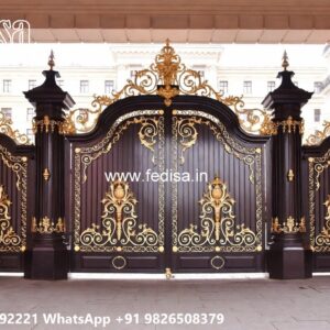 Gate Roof Design, Steel Gate Single Door Front Gate Designs For Houses | Entrance Gates Design