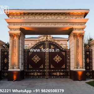 Modern Iron Gate Design, Iron Railing Design For Boundary Wall Front Gate Designs For Houses | Entrance Gates Design
