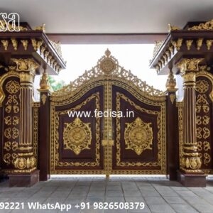 Simple Grill Gate Design, Compound Wall Grill Front Gate Designs For Houses | Entrance Gates Design