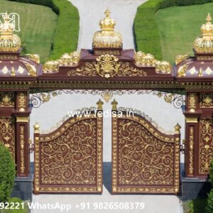 Gate Roof Design, Wooden Garden Gate Designs Front Gate Designs For Houses | Entrance Gates Design