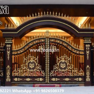 Ghar Ka Gate Ka Design, Curved Gate Design Front Gate Designs For Houses | Entrance Gates Design