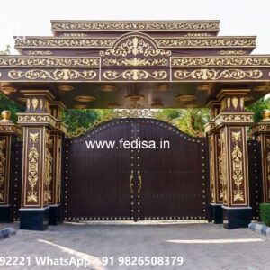 Compound Grill Design, Maharaja Gate Steel Front Gate Designs For Houses | Entrance Gates Design