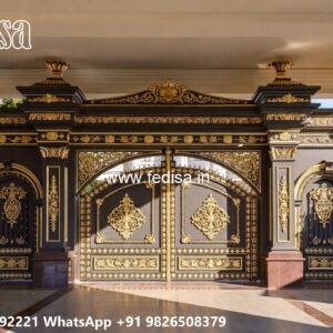 Gate Post Design, Steel Gate Single Door Price Front Gate Designs For Houses | Entrance Gates Design