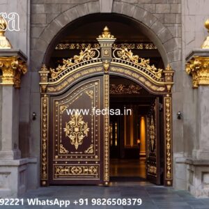 Gate Roof Design, Modern Iron Fence Front Gate Designs For Houses | Entrance Gates Design