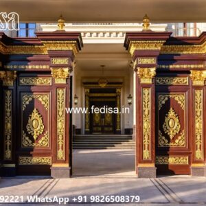 Main Gate Wall Design For Home, Loha Main Gate Design Ms Gate Fabrication | Entrance Gates Design