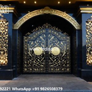 Modern Iron Gate Design, Grill Gate Design For Balcony Ms Gate Fabrication | Entrance Gates Design