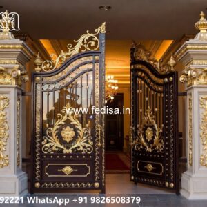 Gate Roof Design, Folding Gate For House Ms Gate Fabrication | Entrance Gates Design