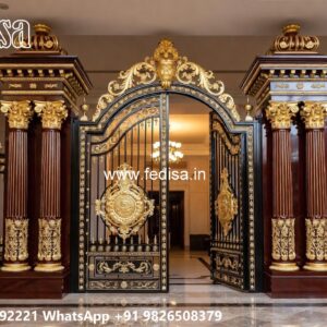 Ghar Ka Gate Ka Design, Steel Main Gate Design For Home Ms Gate Fabrication | Entrance Gates Design