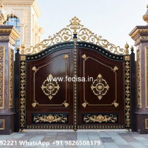 Simple Grill Gate Design, Modern Wrought Iron Fence Ms Gate Fabrication | Entrance Gates Design