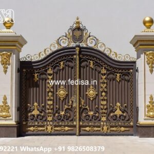 Gate Post Design, Iron Rod Gate Design Ms Gate Fabrication | Entrance Gates Design