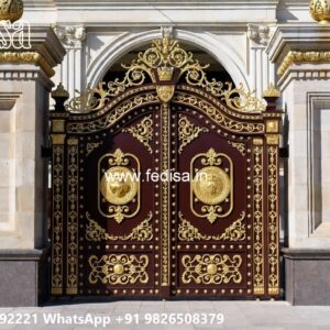 Main Gate Wall Design For Home, Gate Upper Grill Design Ms Gate Fabrication | Entrance Gates Design
